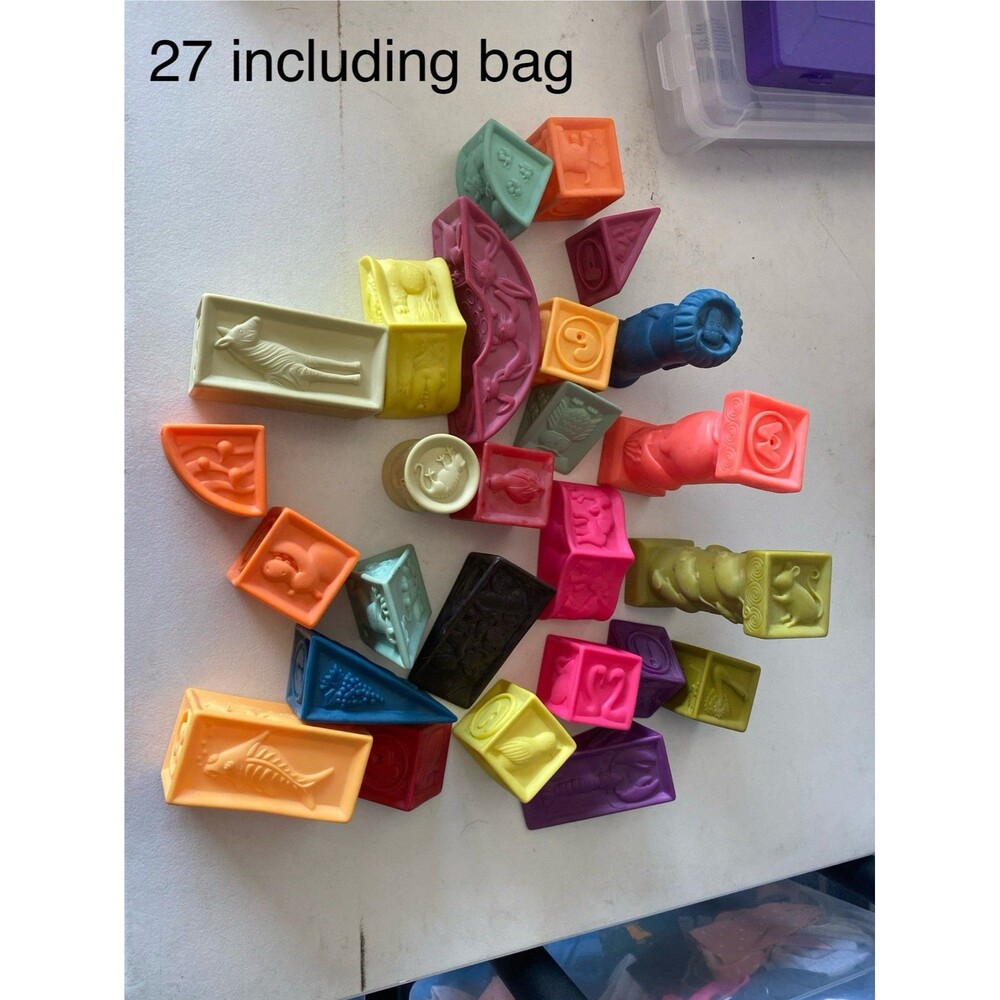 B. Toys Battat One Two Squeeze Elemenosqueeze Blocks Complete Set